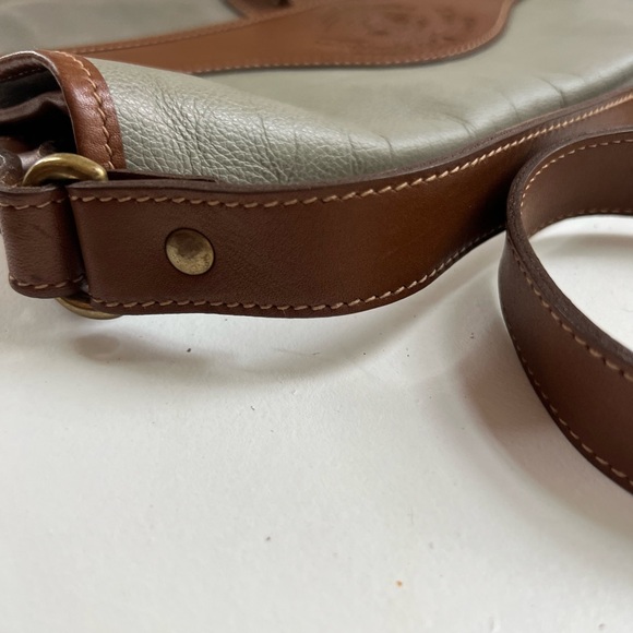 ICONIC Vintage Ghurka Original No 37 The Spectator Bag - grey and brown leather - Picture 14 of 16